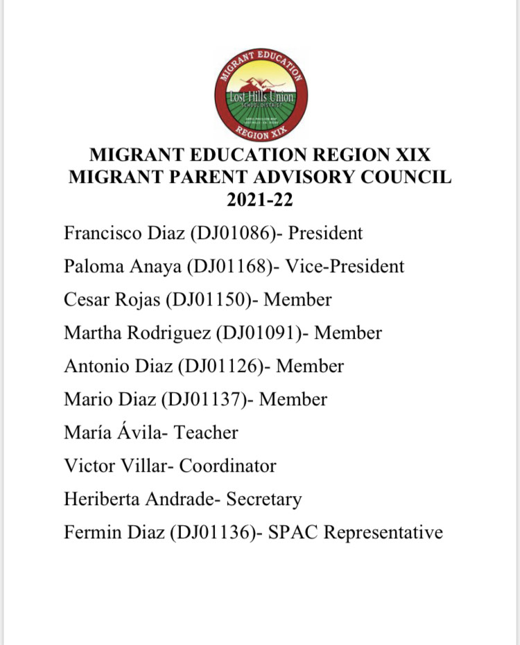 Migrant Parent Advisory Council