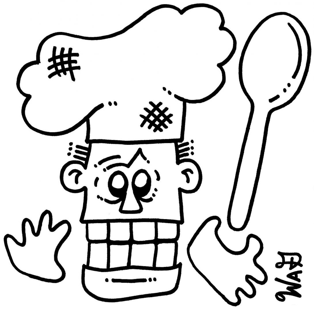 Drawing of a chef