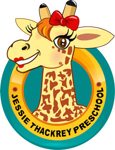 Jessie Thackrey Preschool giraffe logo