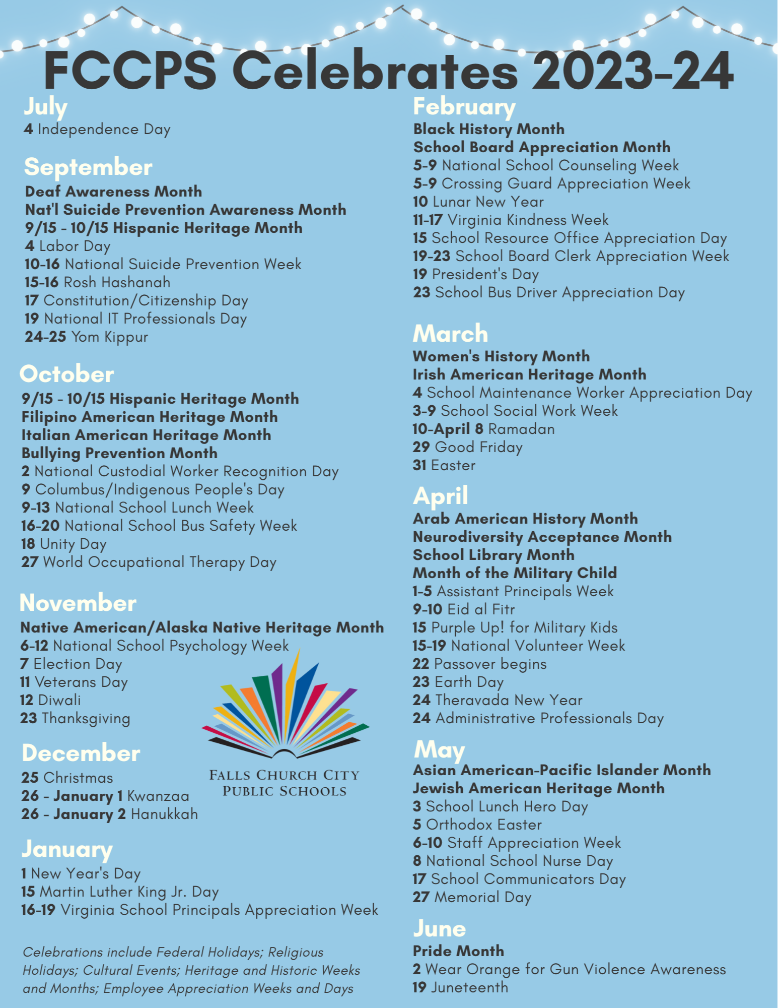 Calendars Falls Church City Public Schools Calendars Falls Church City Public Schools