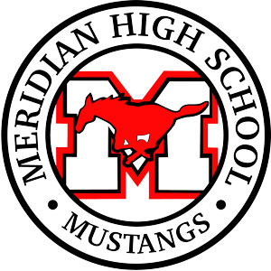 Meridian High School Mustangs logo