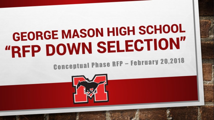 George Mason High School "FRP Down Selection"