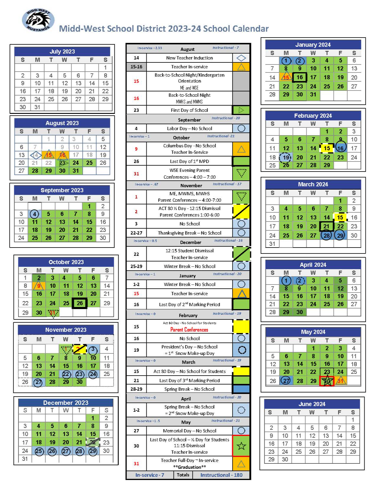 Midd West School District Calendar 2024 2025 Mycollegepoints