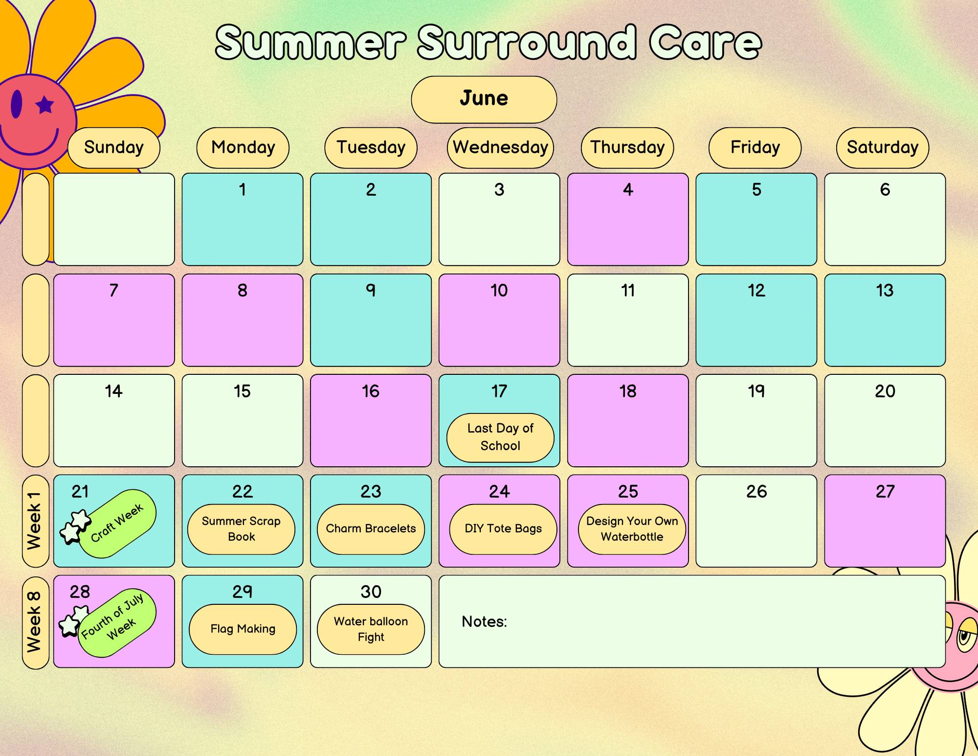 June Calendar of Events