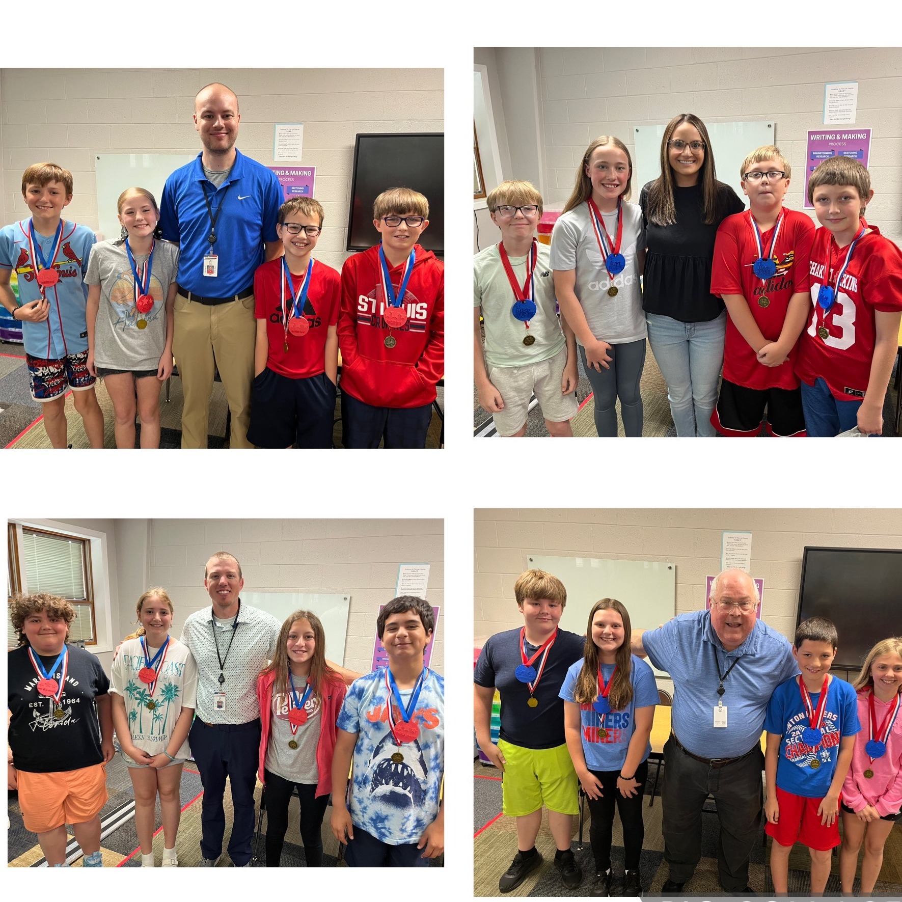 collage of teachers with their students