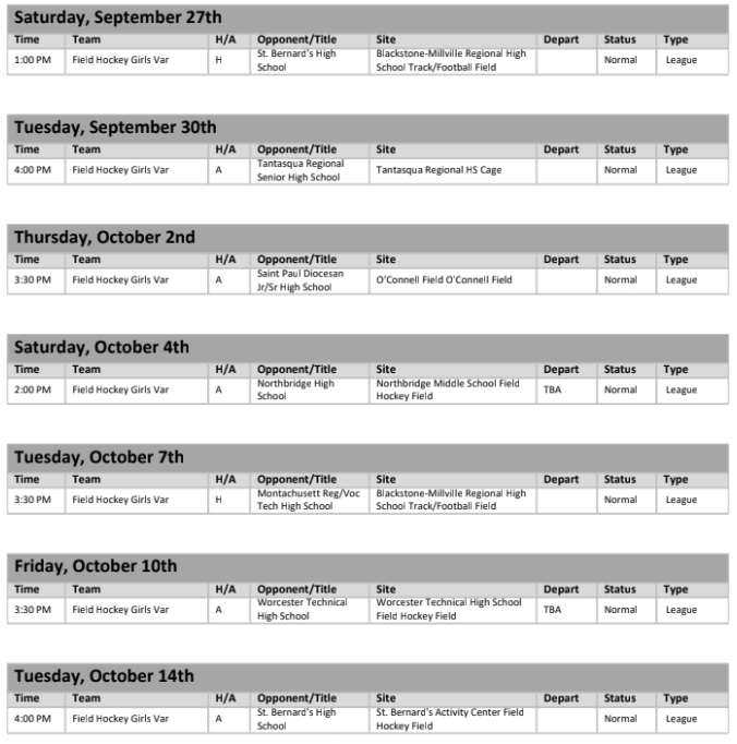 schedule 2