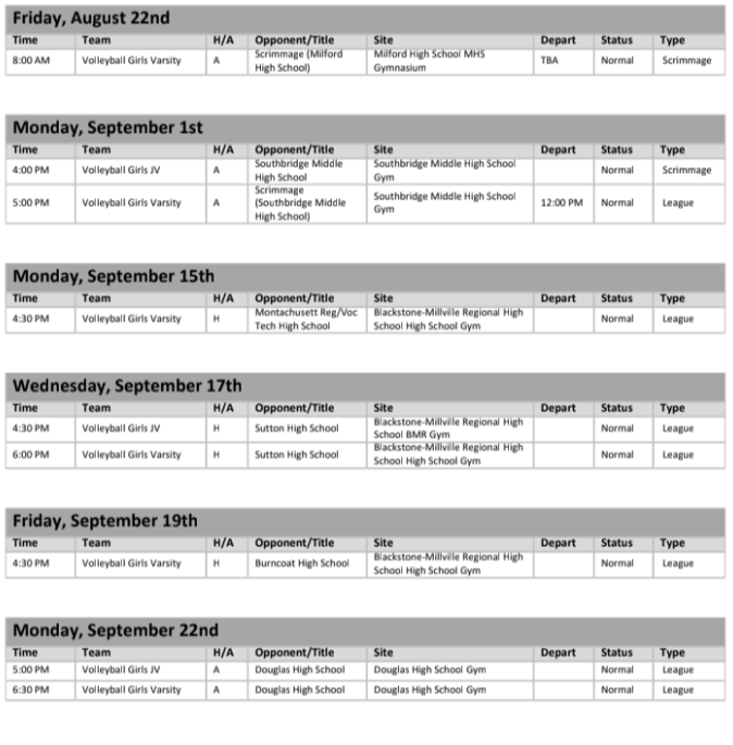 schedule 1