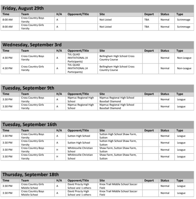 schedule 1