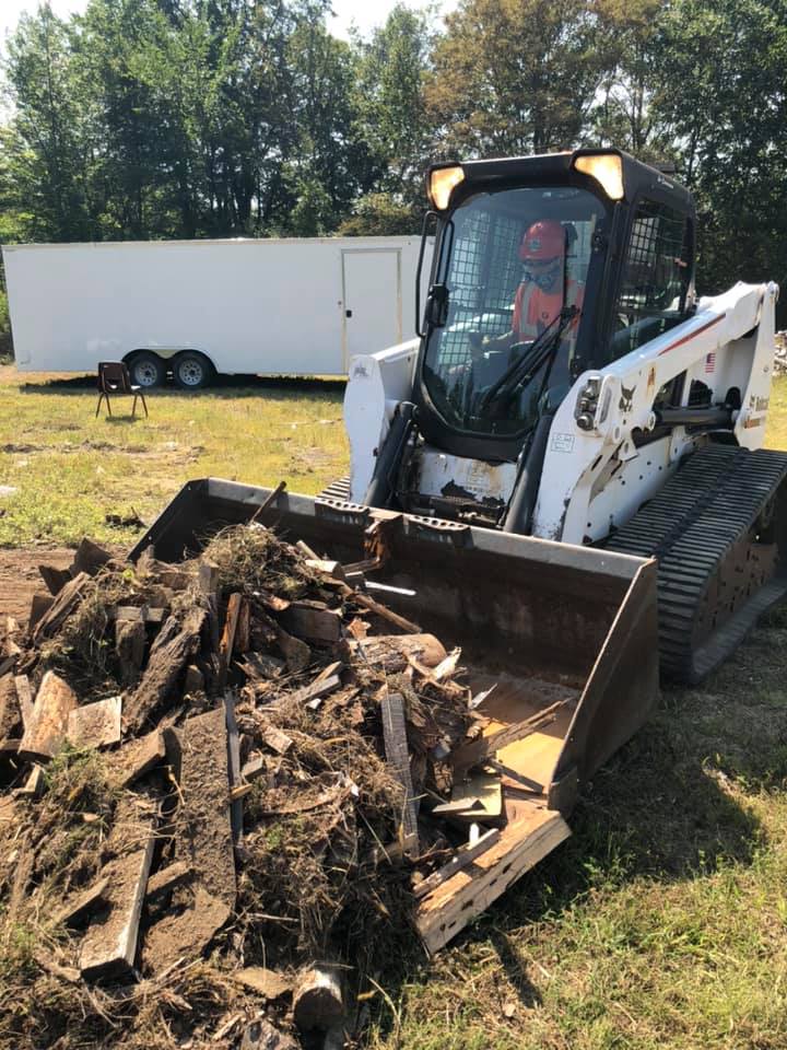 Student using bulldozer