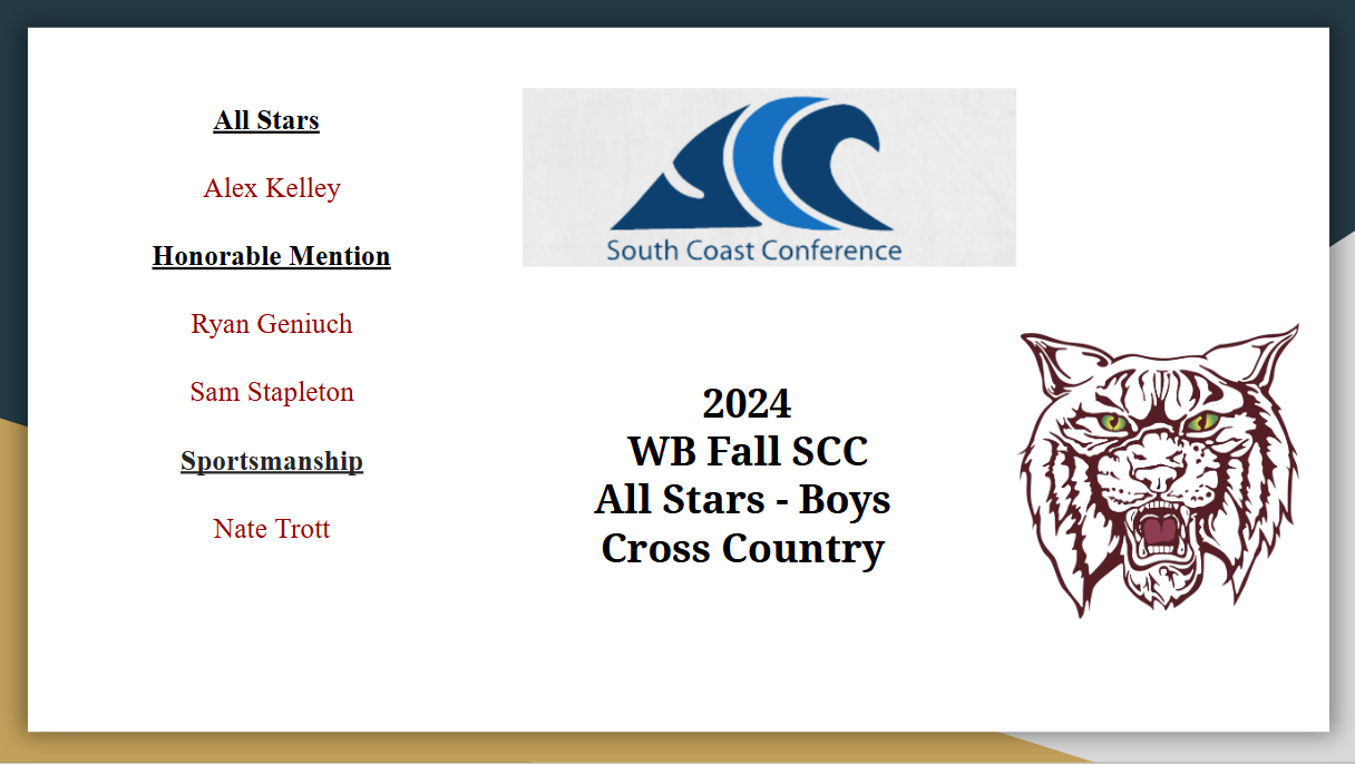 SCC Boys Cross Country All Stars