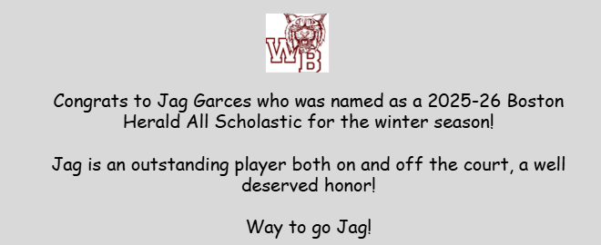 Jag Garces- Boston Herald All Scholastic