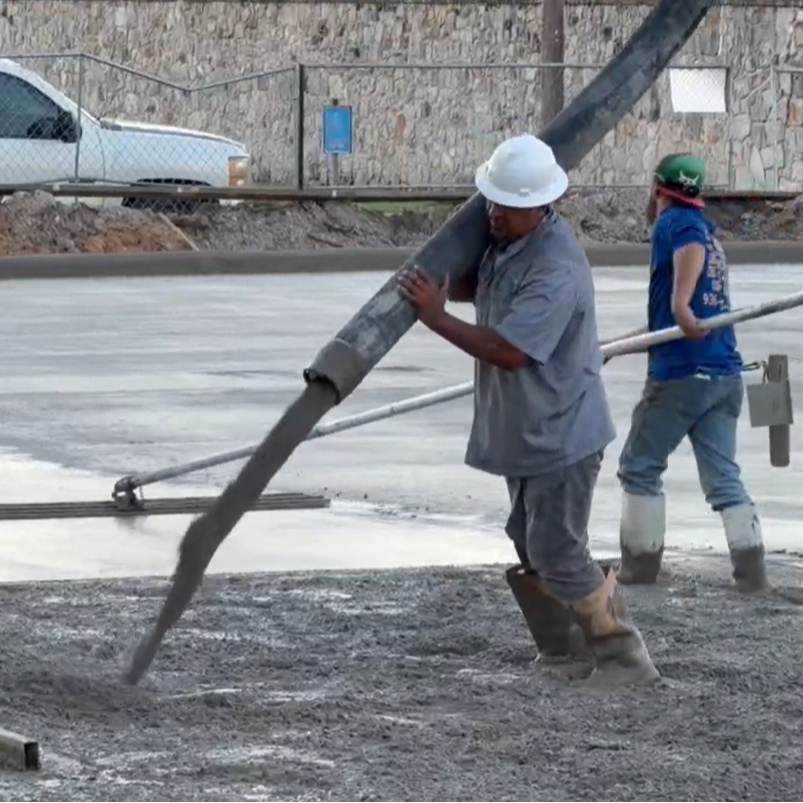 New staff parking lot