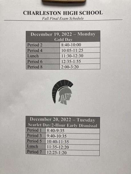 Finals Schedule
