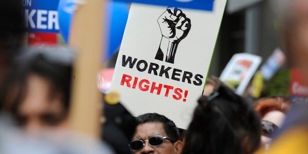 Workers Rights stock photo