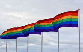 Row of pride flags