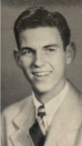 Warren D. Stitt, Senior year at CHS, 1943; Photo courtesy of the Charleston High School Yearbook