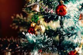 Close-up of a Christmas tree