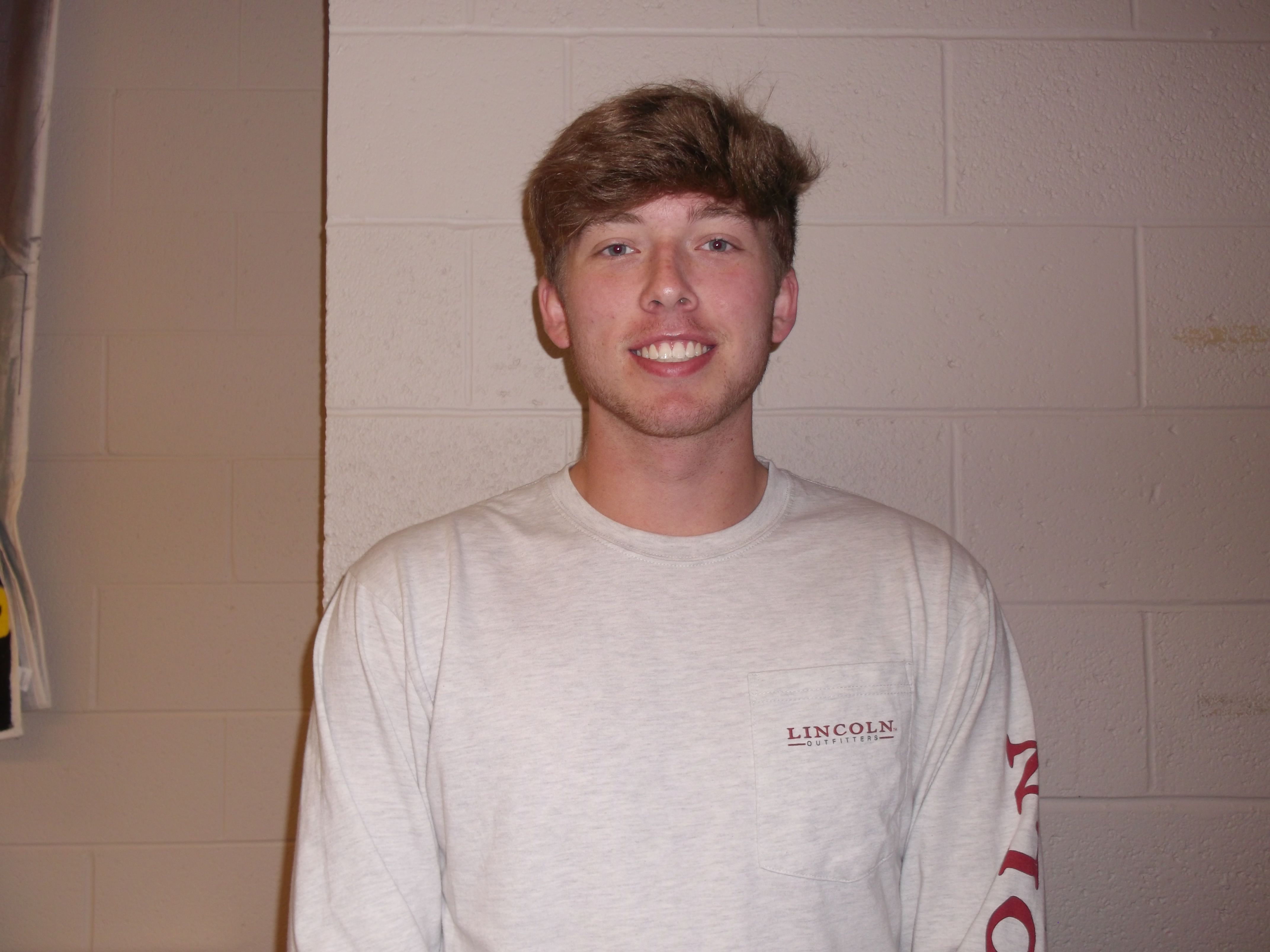 Senior football player