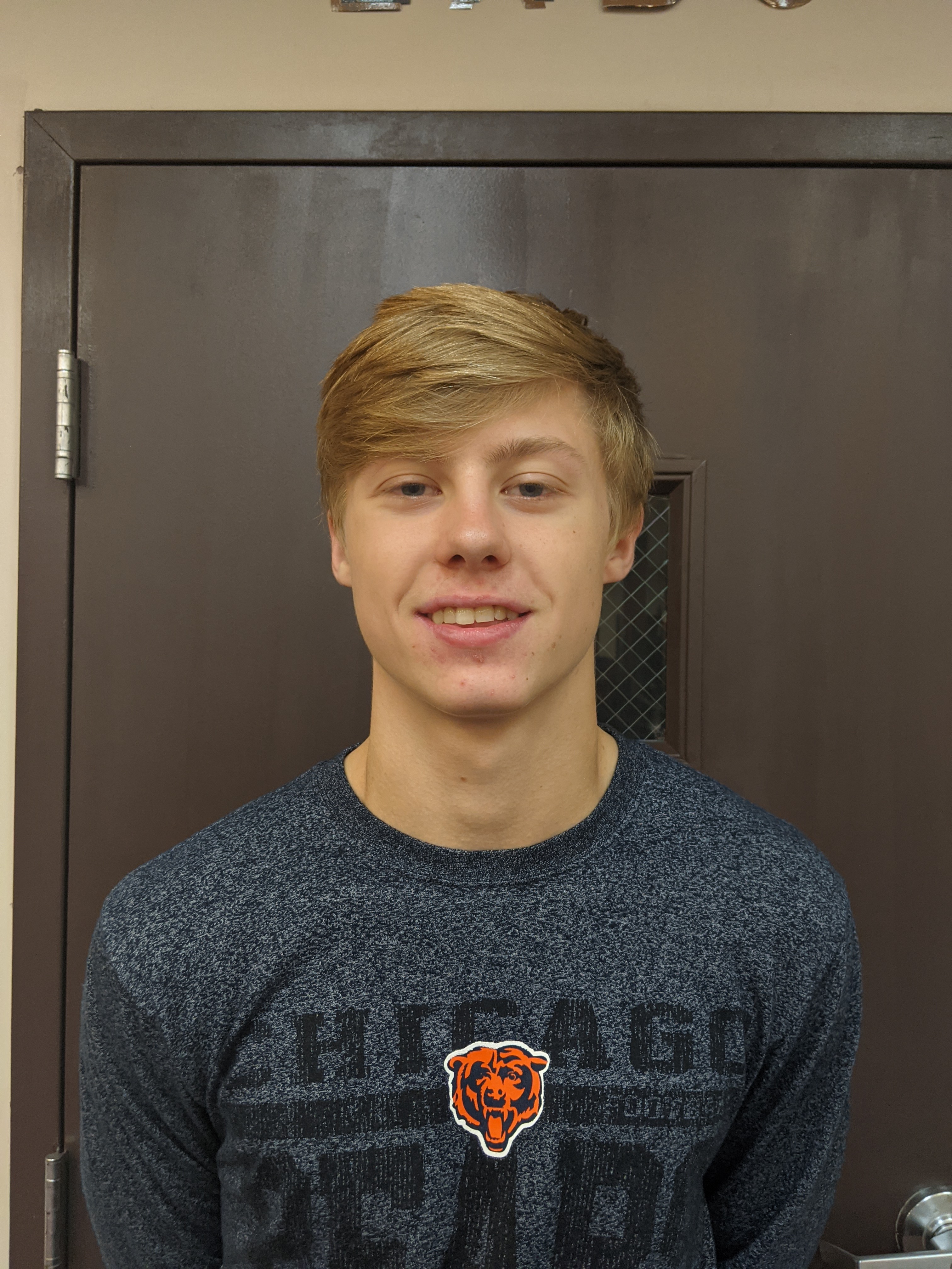 Senior football player