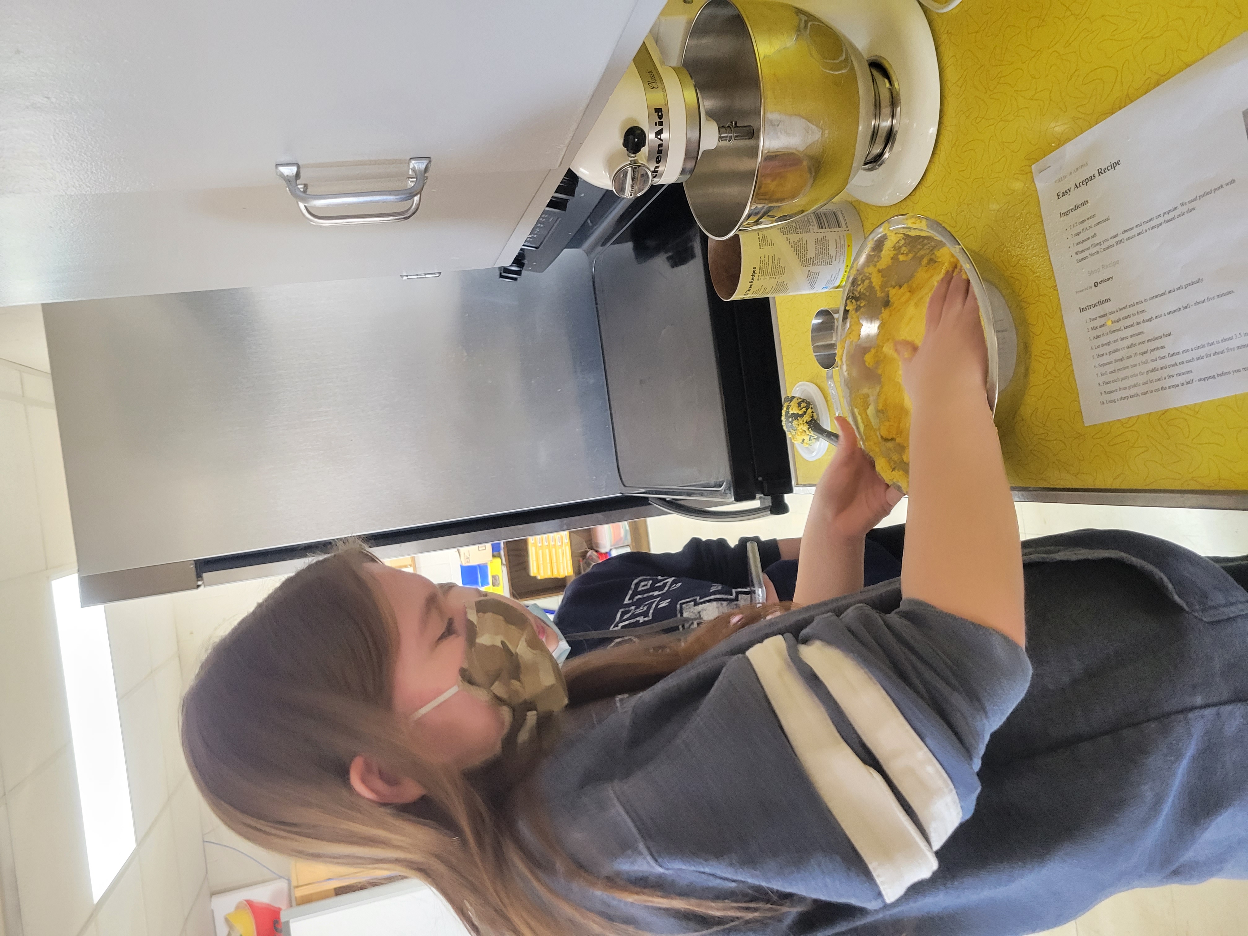 Student cooking