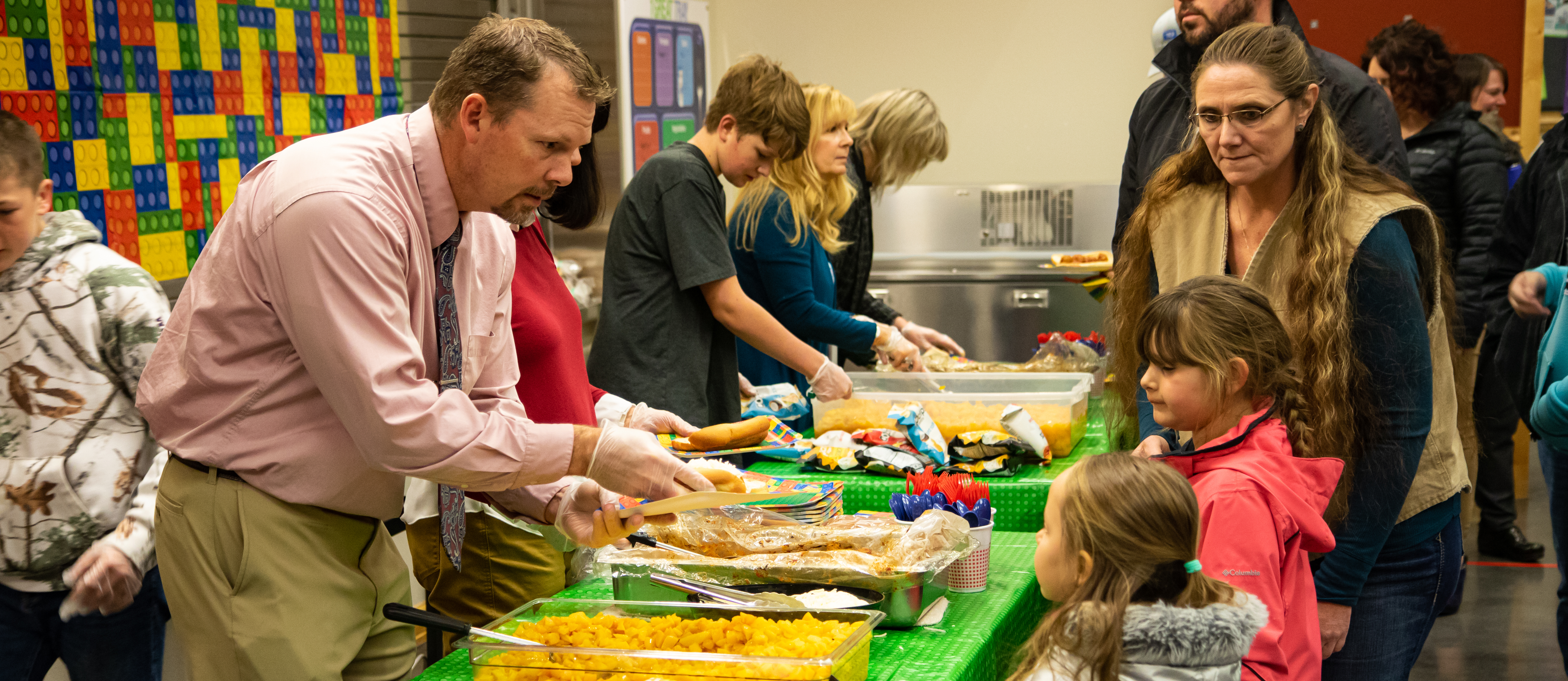 Serving Meals to students and families