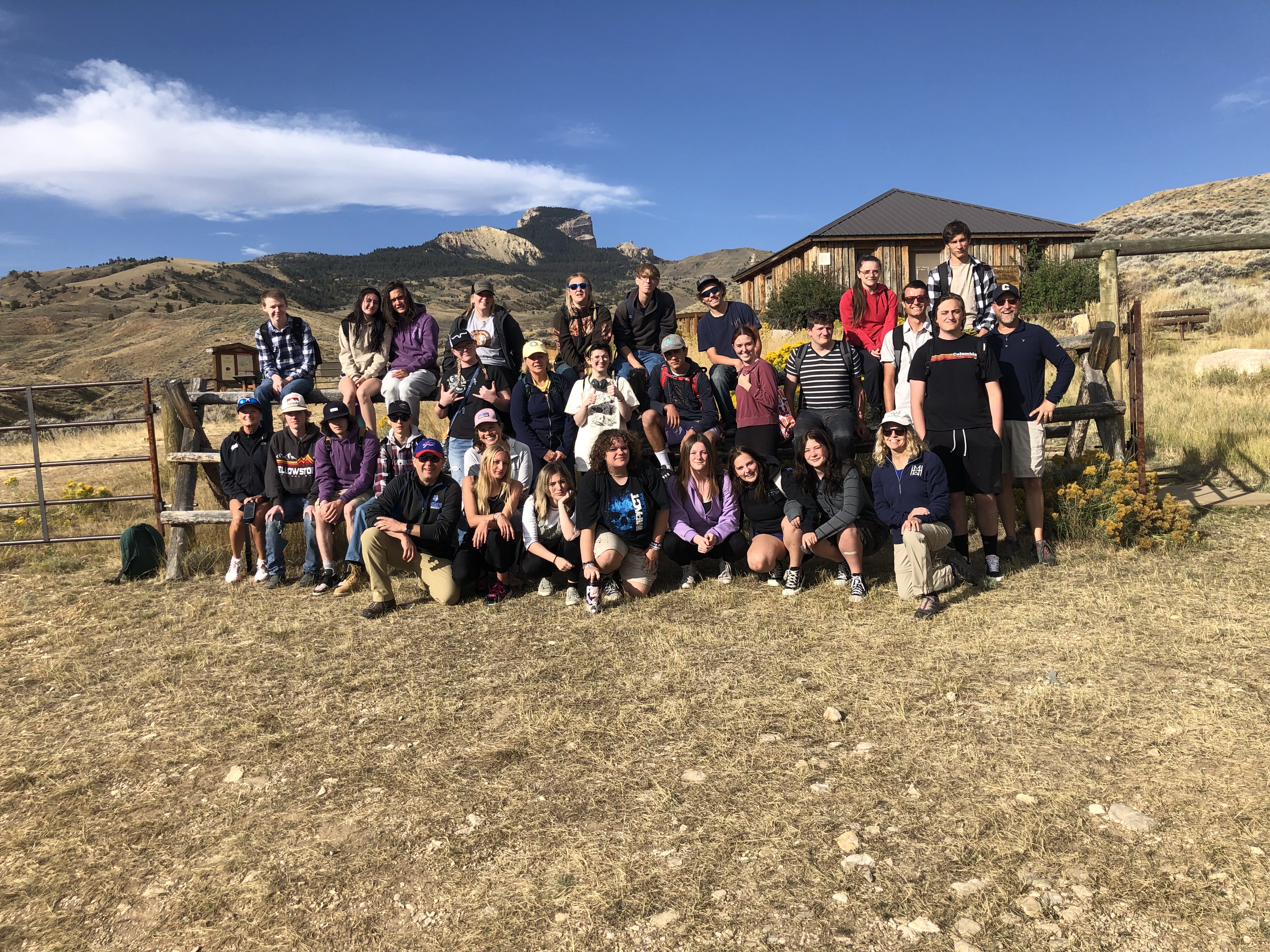 In September HMA students hiked up Heart Mountain. 