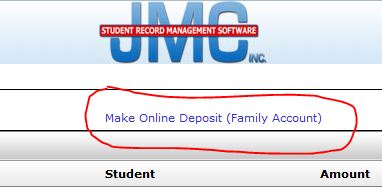 Make Online Deposit