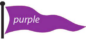 Purple Flag with word purple 