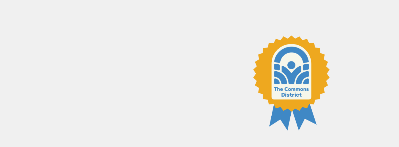 Commons app logo on a grey background