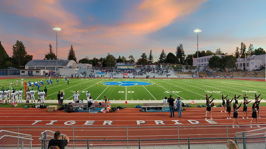 Photo of Analy High School Football Field During a Game