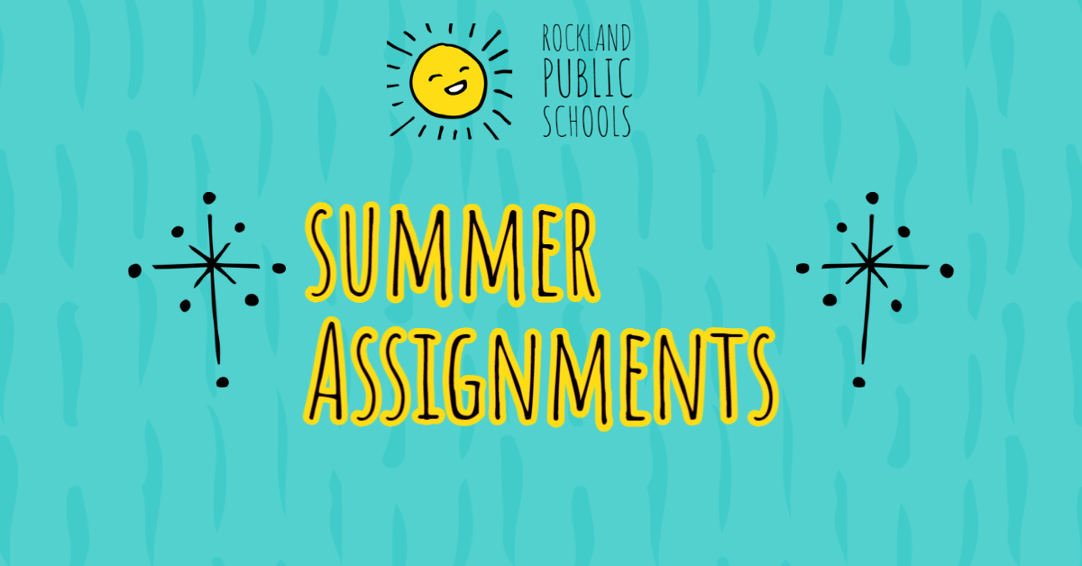 Summer Assignments image featuring a sun