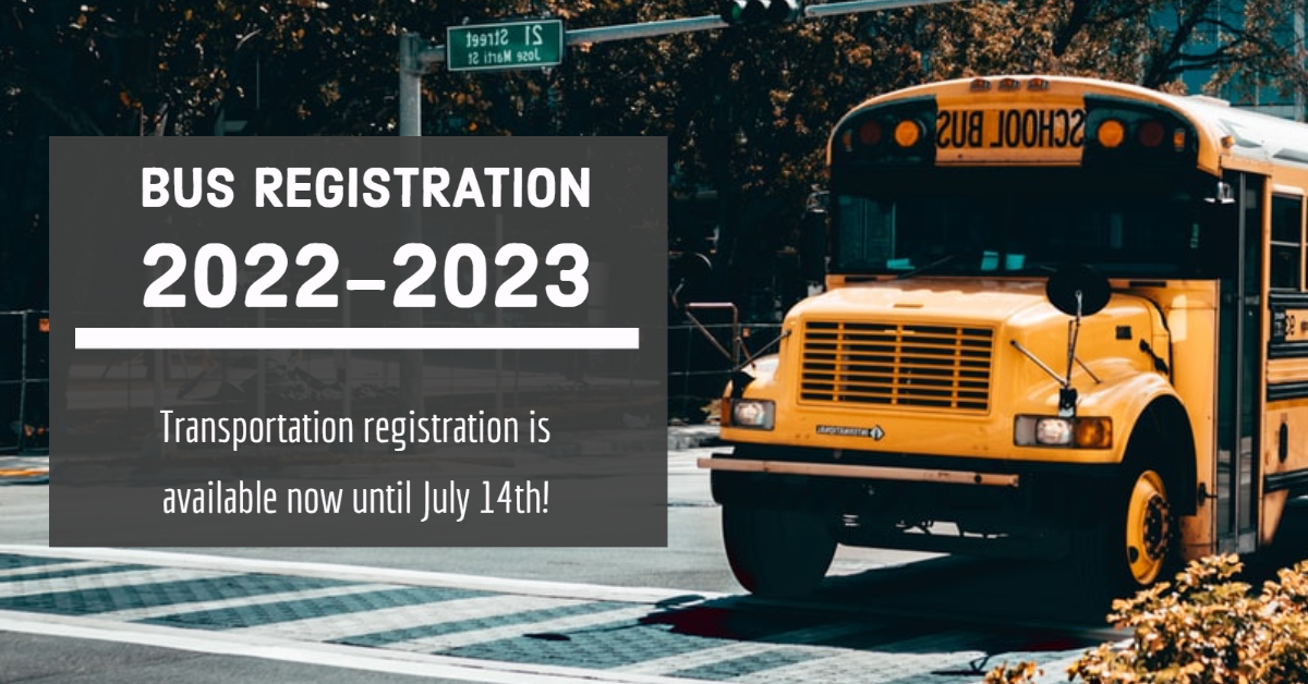 Bus registration is now available