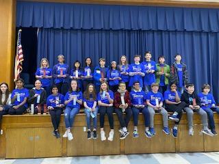 Photo of the Annual Science and Engineering Fair contestants.
