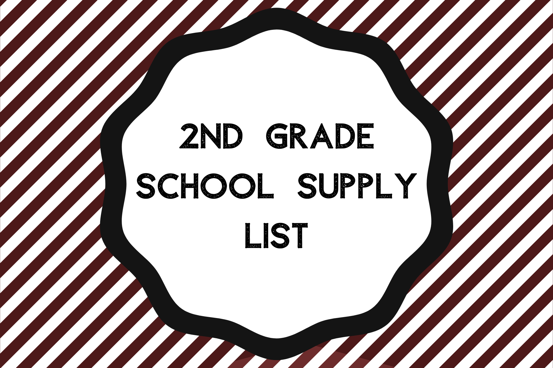 2nd grade Supply list