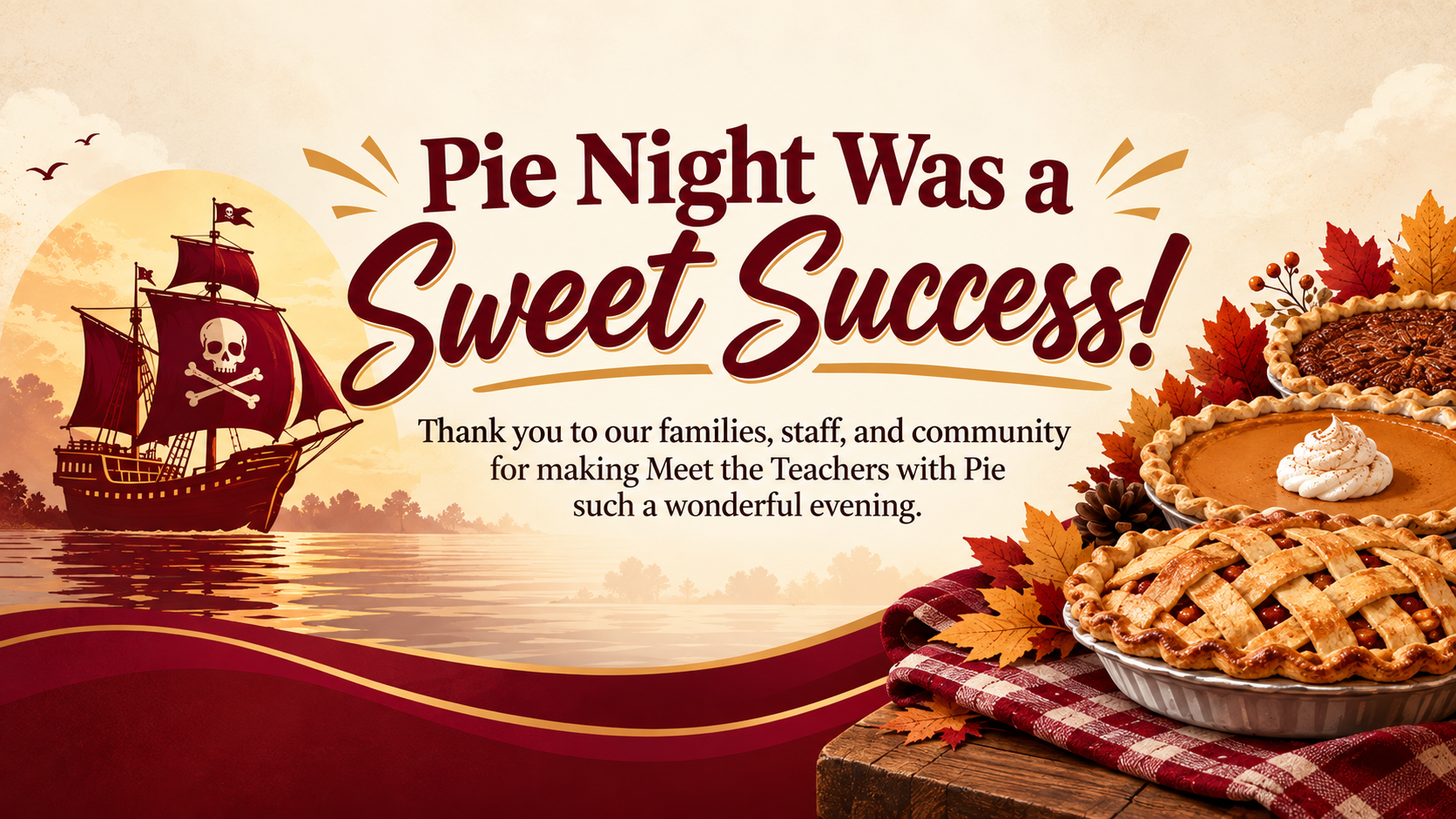 Pie night meet the teachers was a sweet success