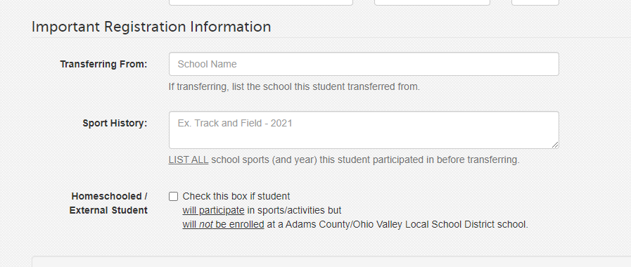 Transferring School