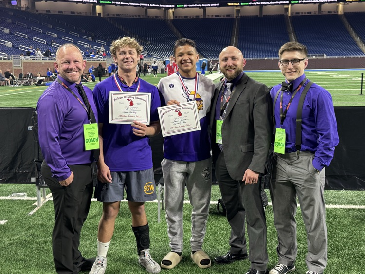 Alex Schram, Javen Gomez and Coaches