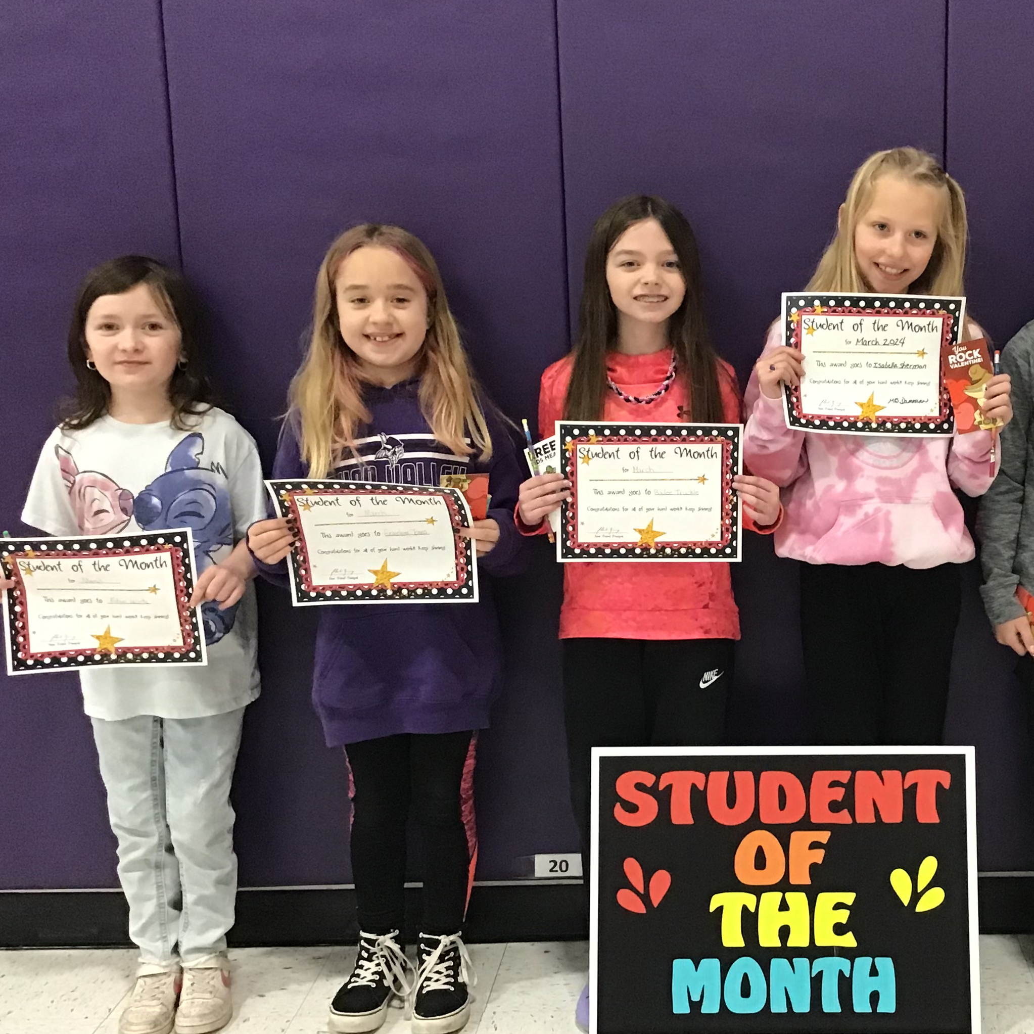 February  Student of the Month-2nd Grade