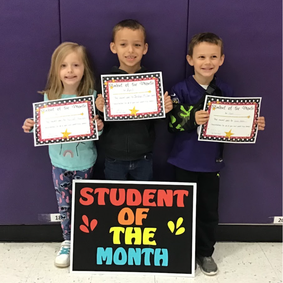 February  Student of the Month-2nd Grade