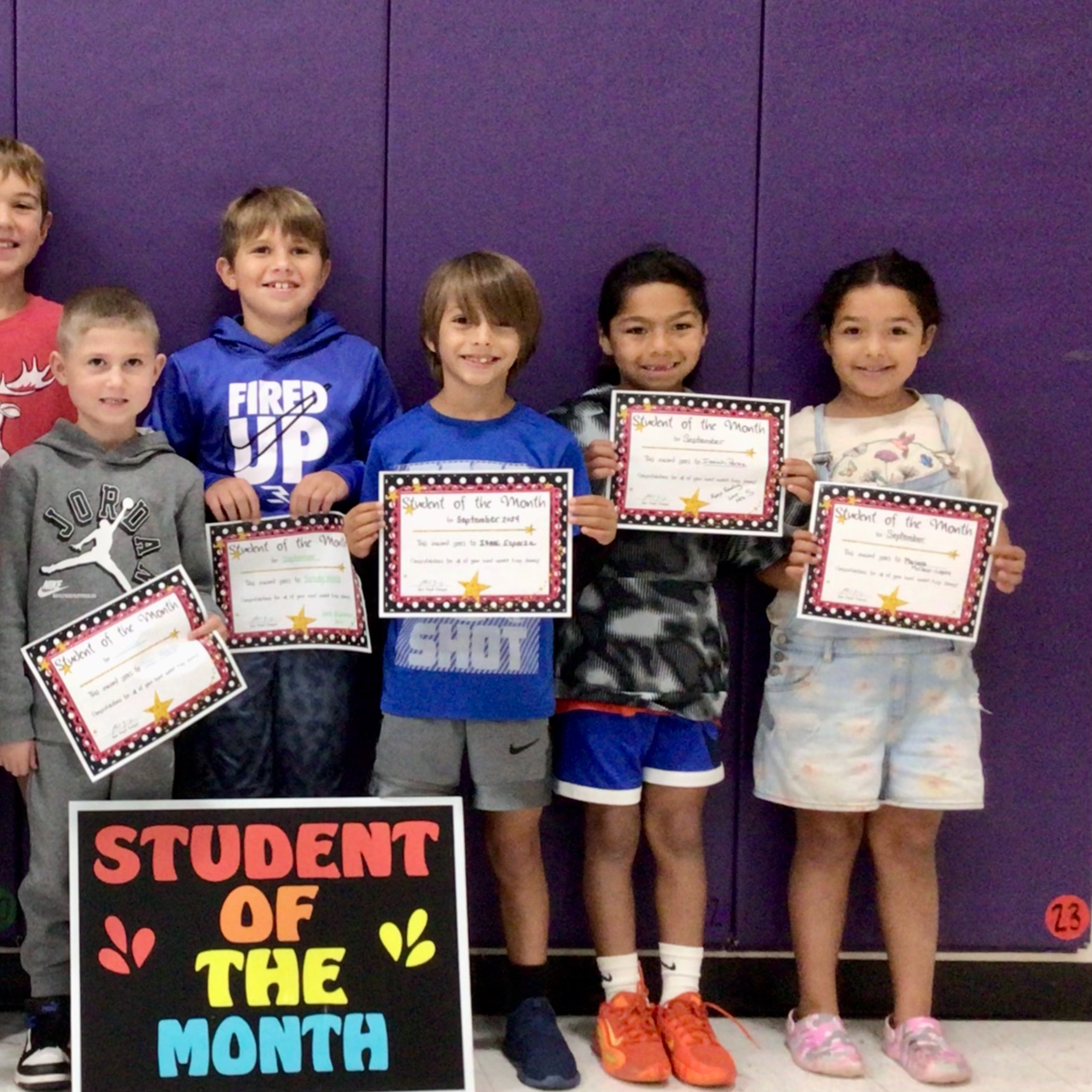 February  Student of the Month-2nd Grade