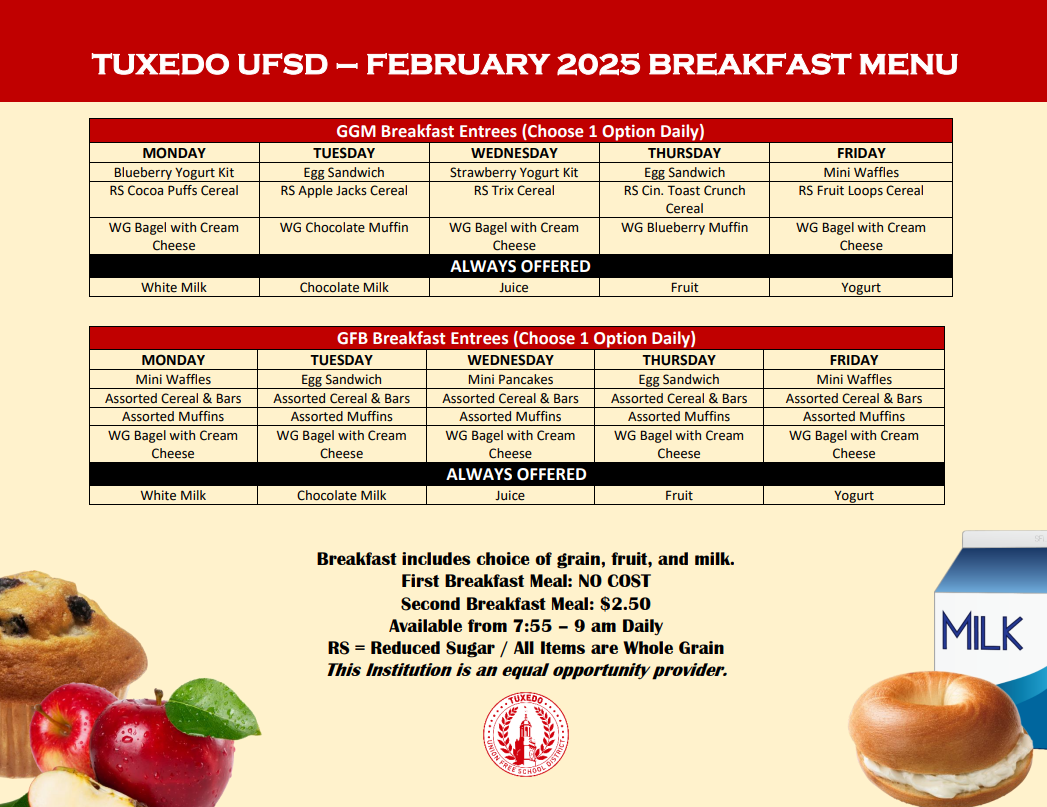 Feb Breakfast Menu