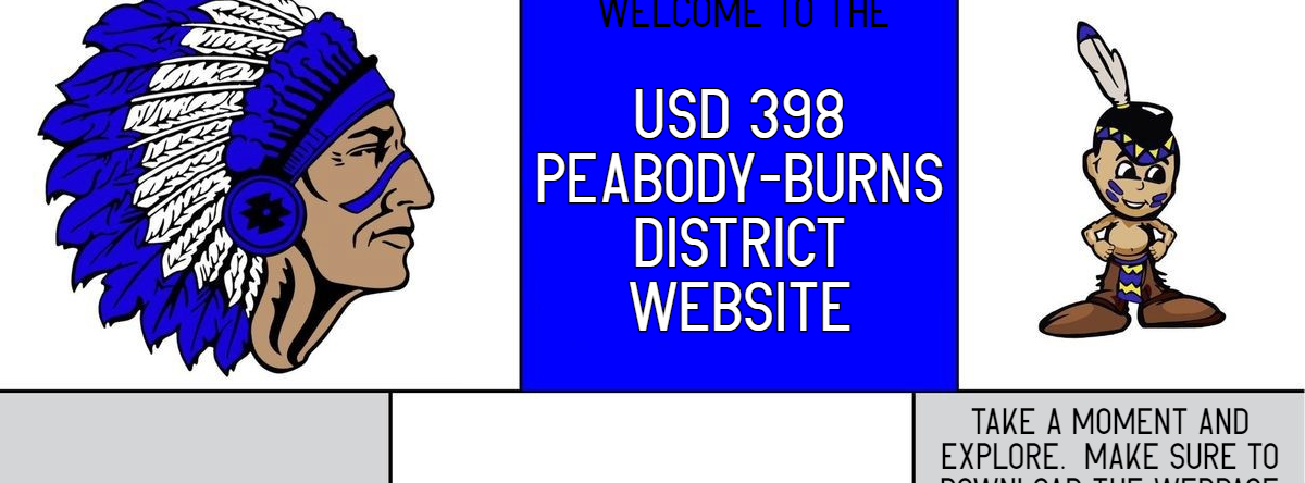 Welcome to the  USD 398 Peabody Burns Website!  School Logo.  Take a moment and explore.  Make sure to download the webpage app on your mobile phones. 