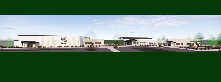 Rendering of complete school