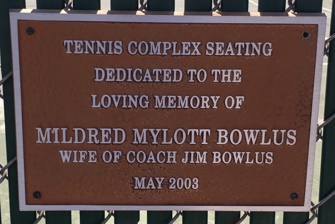 MILDRED MYLOTT BOWLUS TENNIS COMPLEX SEATING