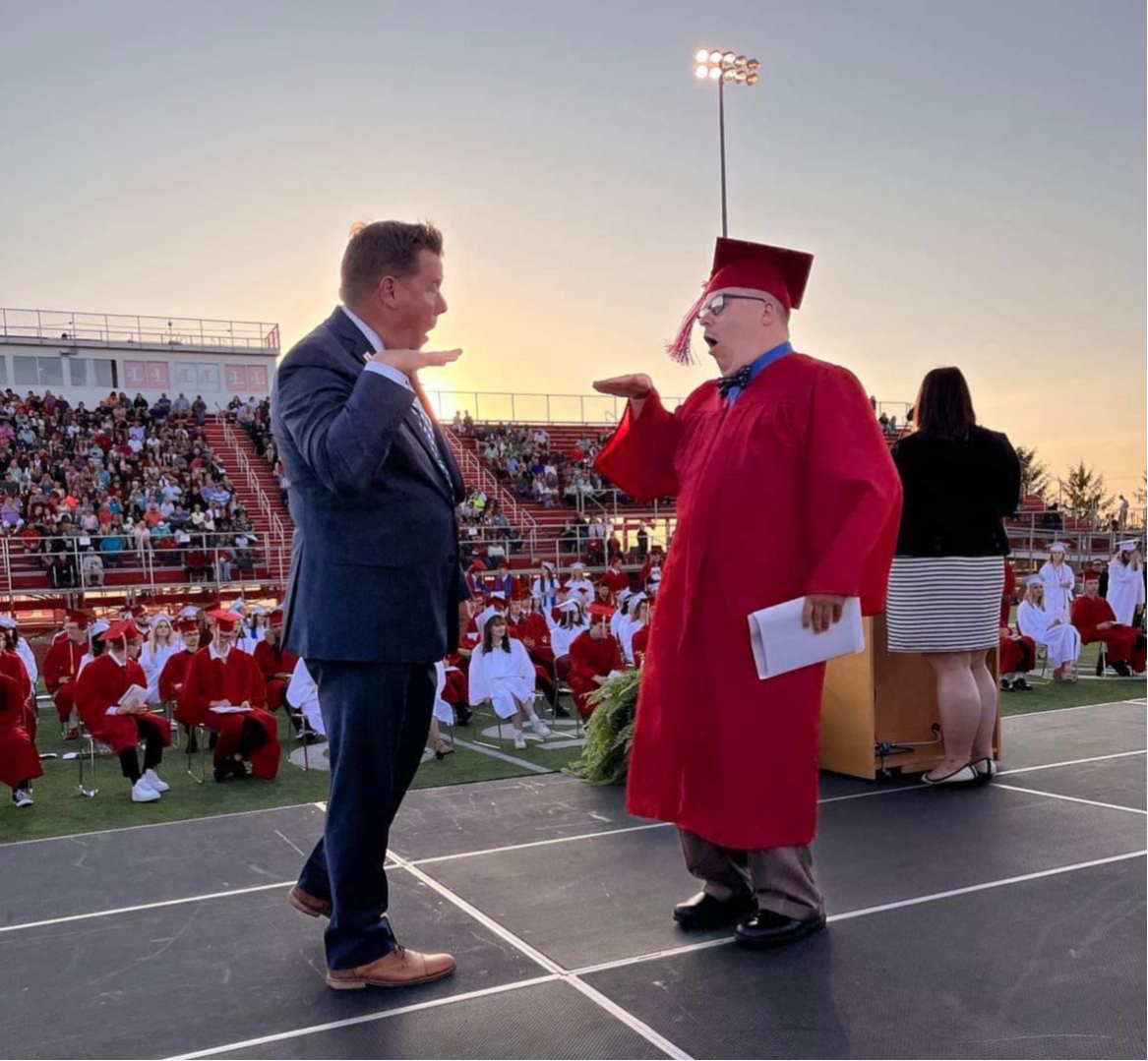 Isaac at Graduation