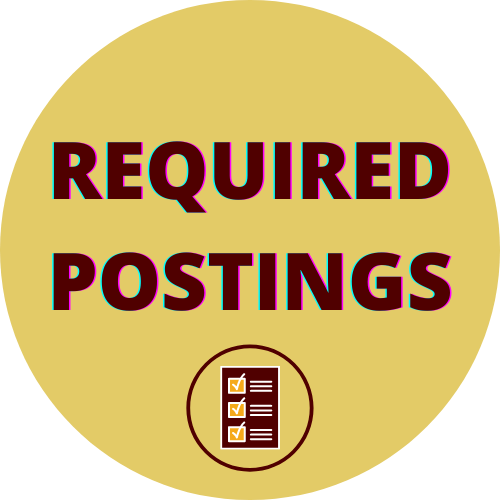 REQUIRED POSTINGS