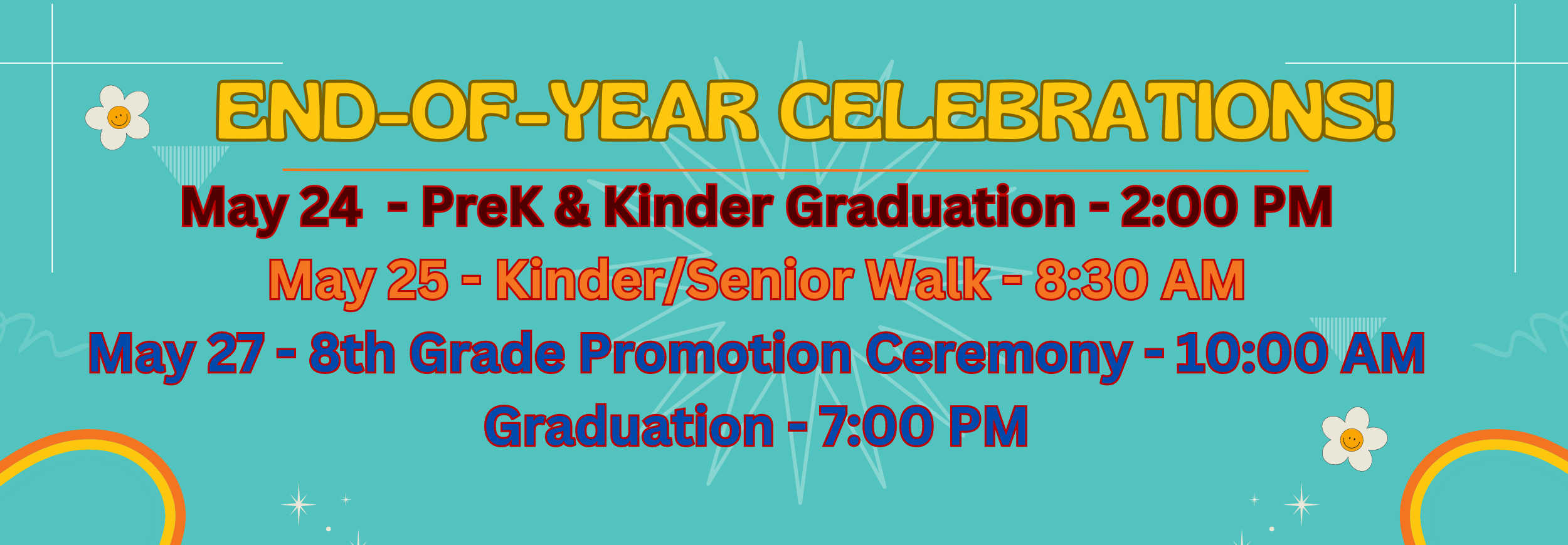 end of year celebrations are next week