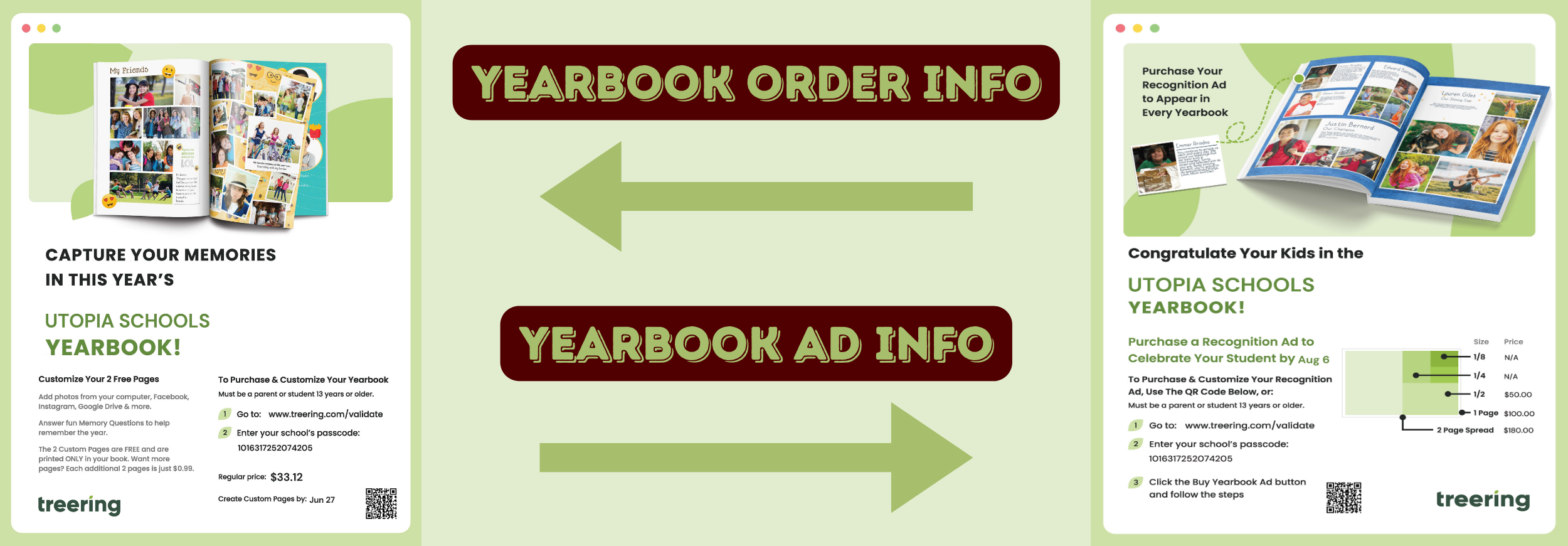 Yearbook ordering and ad information. Click for details.