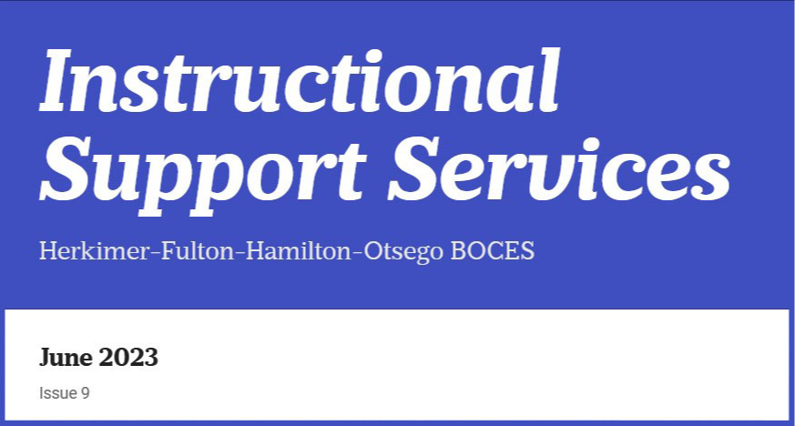 Instructional Support Services June 2023 newsletter