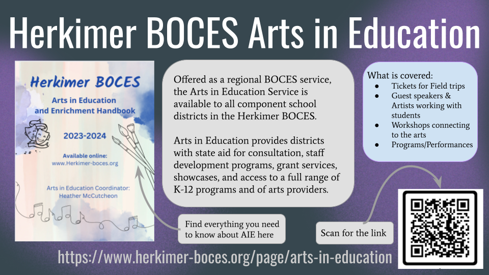 Arts in Education overview information graphic